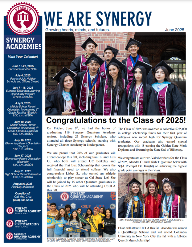 We Are Synergy Newsletter June 2025 Featured Photo