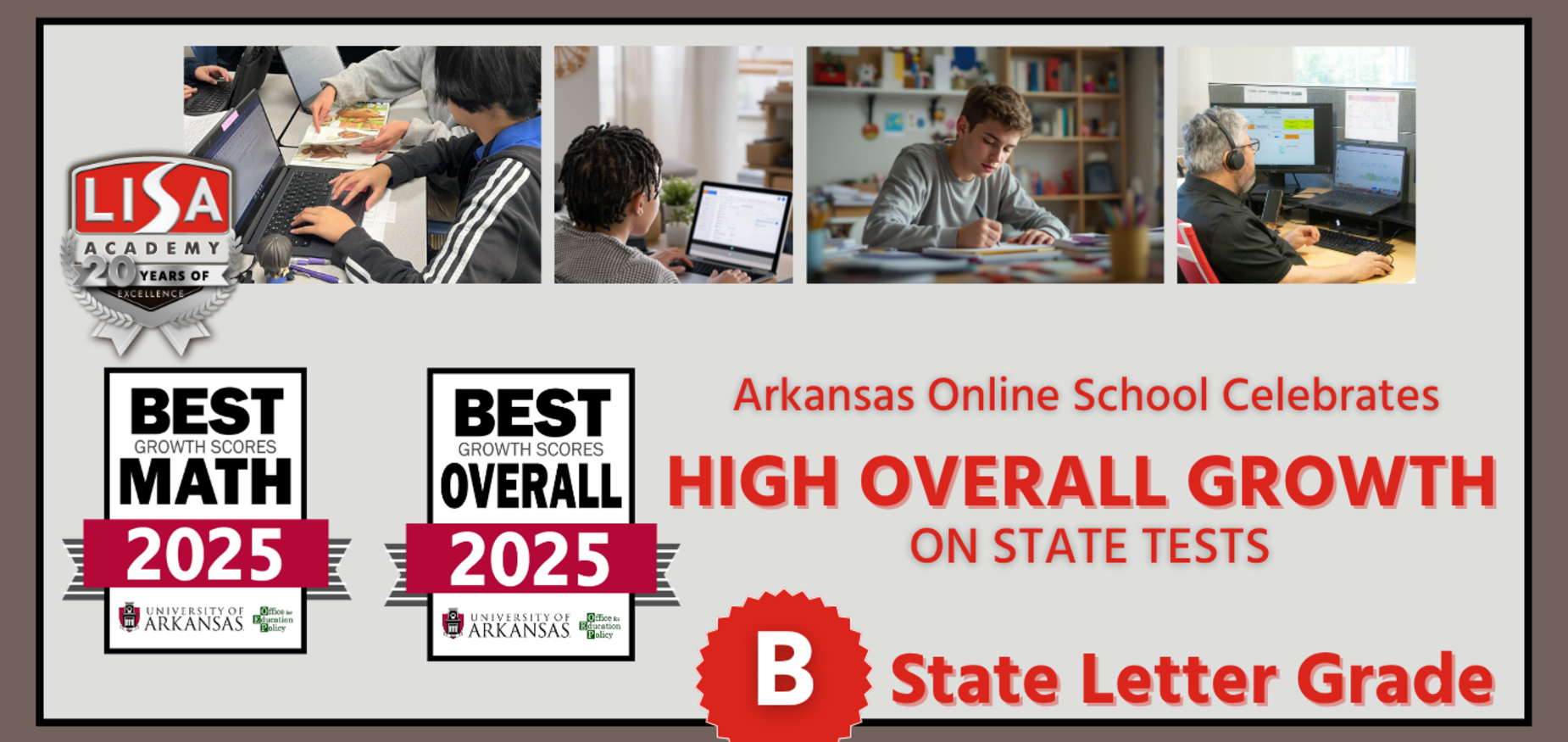 high overall growth B state letter grade