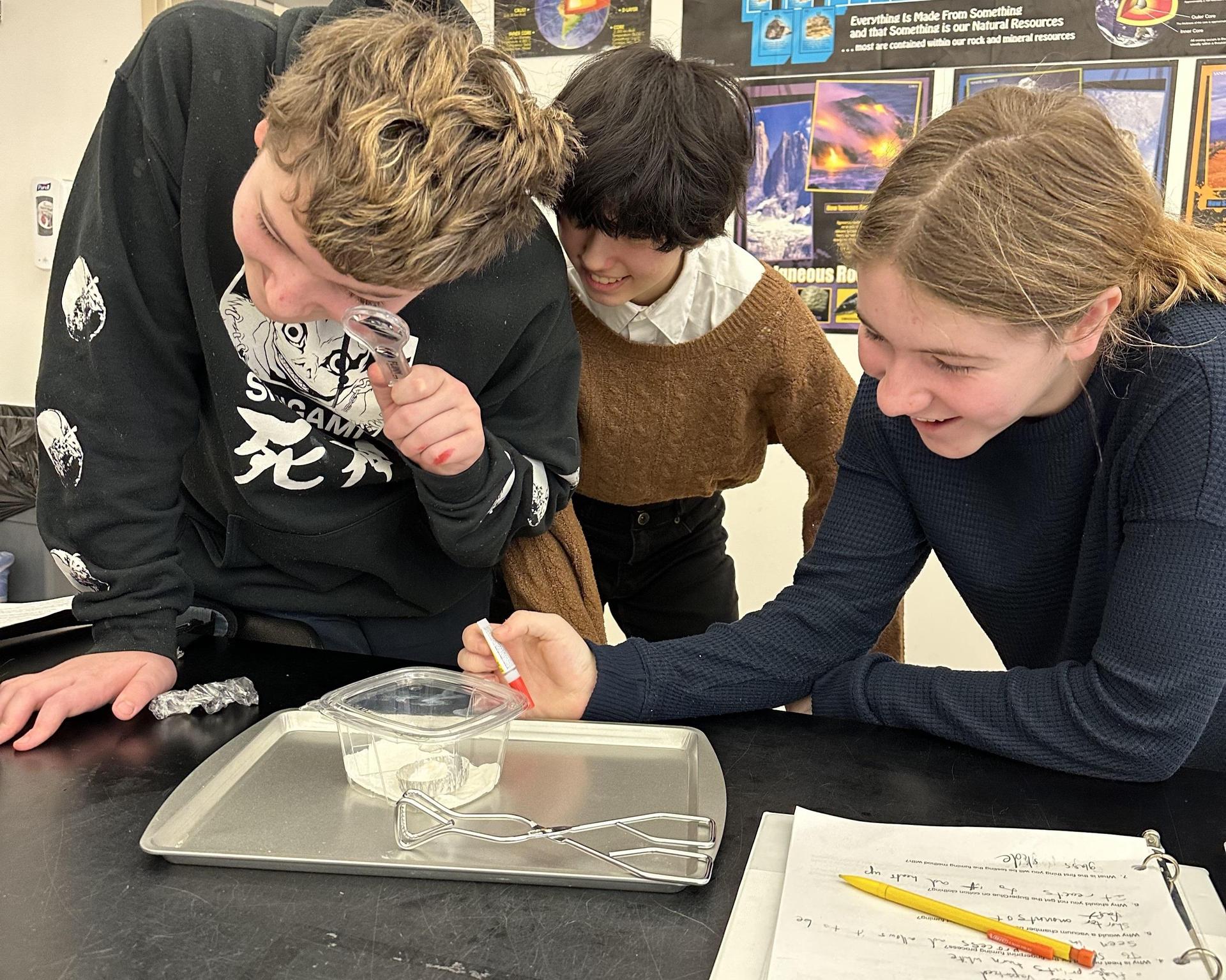 middle school science class