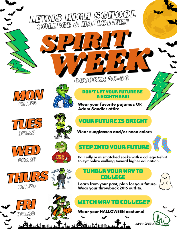Halloween/College Spirit Week Flyer