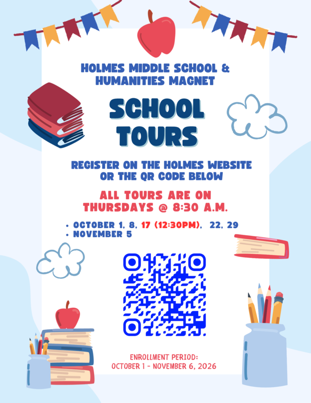 Holmes MS Magnet & SAS School Tours in October Featured Photo