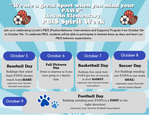 PBIS Spirit Week
