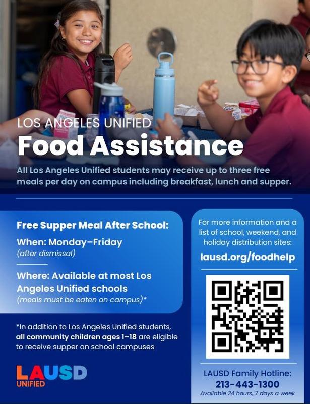 Food Assistance Flyer in English