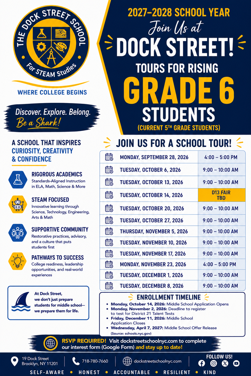 Open house/School Tour  2027-2028 SY