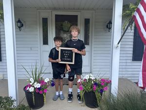 Picture of two students ready for the first day of school