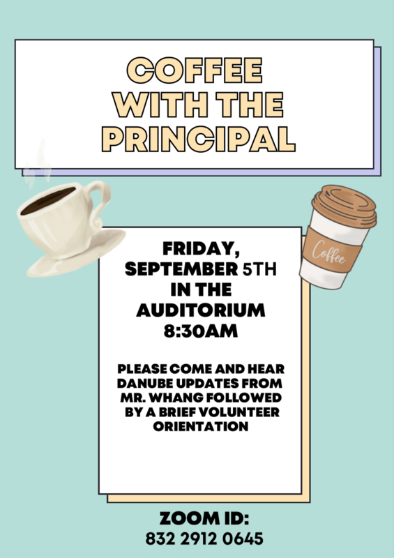 Coffee with the Principal September 5, 2025