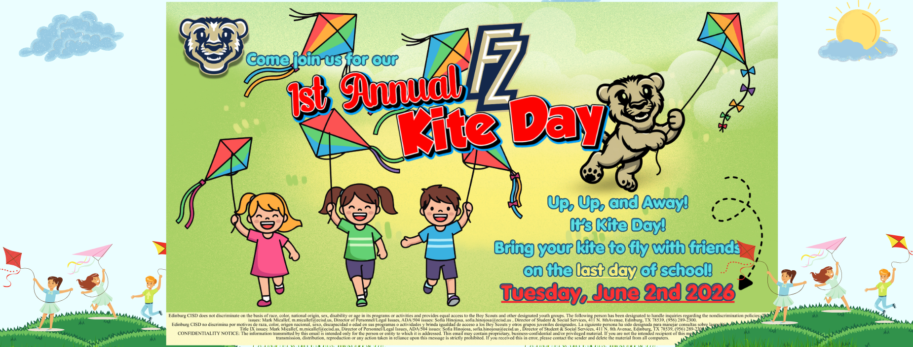 Flores/Zapata 1st Annual Kit Day Banner