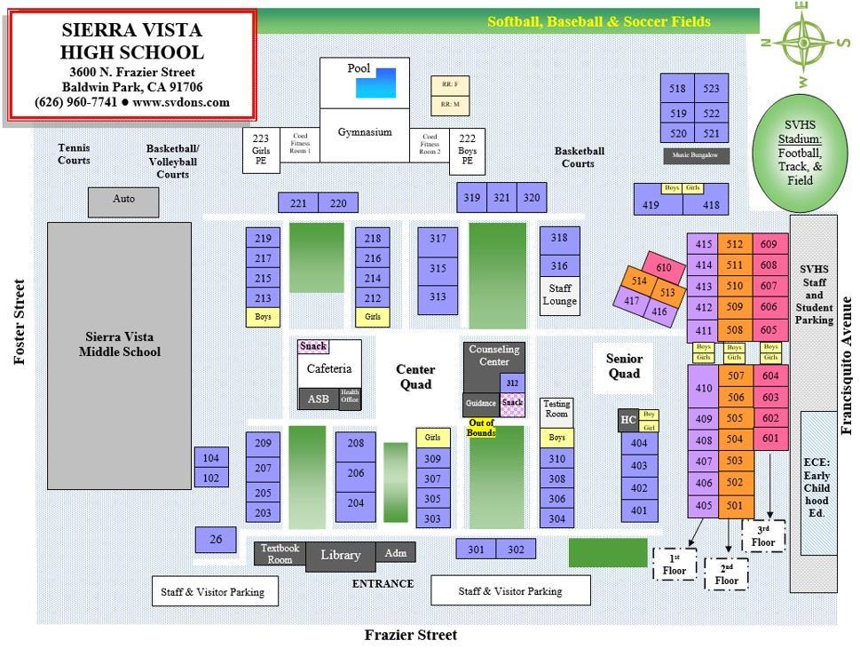 Campus Map About SVHS Sierra Vista High School