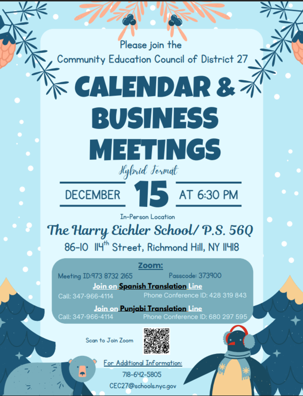 CEC Meeting Flyer (English)