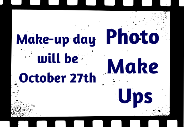 Make-up picture day will be October 27th
