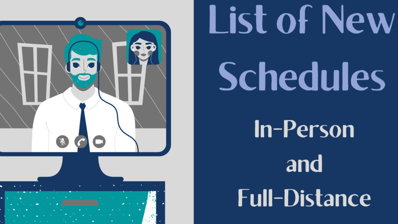 List of New Schedules // Lista de nuevos horarios Thumbnail Image