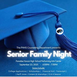 senior family night flyer