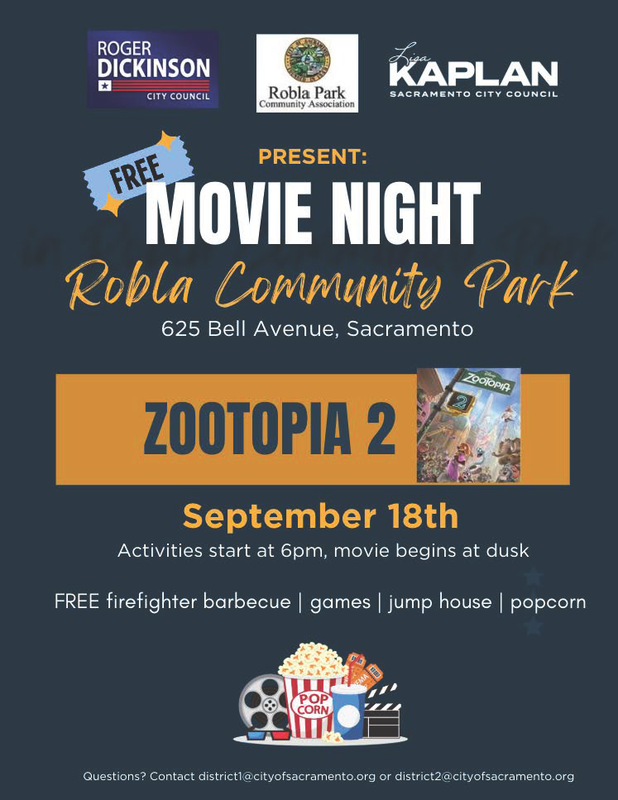 Robla Park Community Hosts Free Movie Night Featuring Zootopia 2