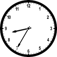 8:35 time on clock