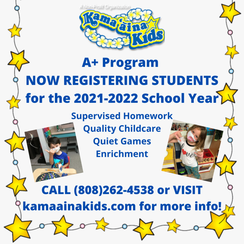 A+ Kamaaina Kids Registration Packet Featured Photo