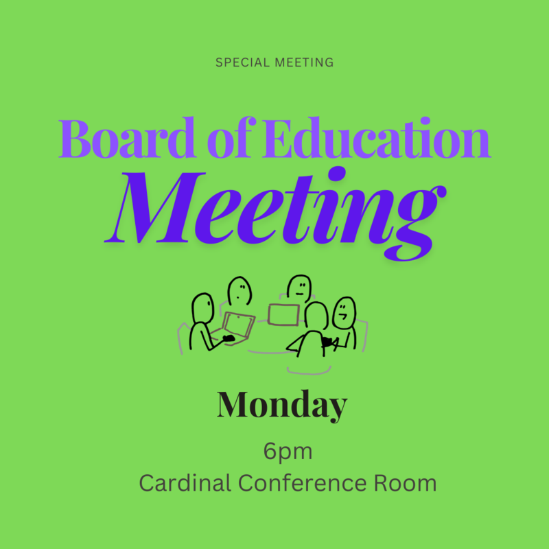 Special BOE meeting graphic