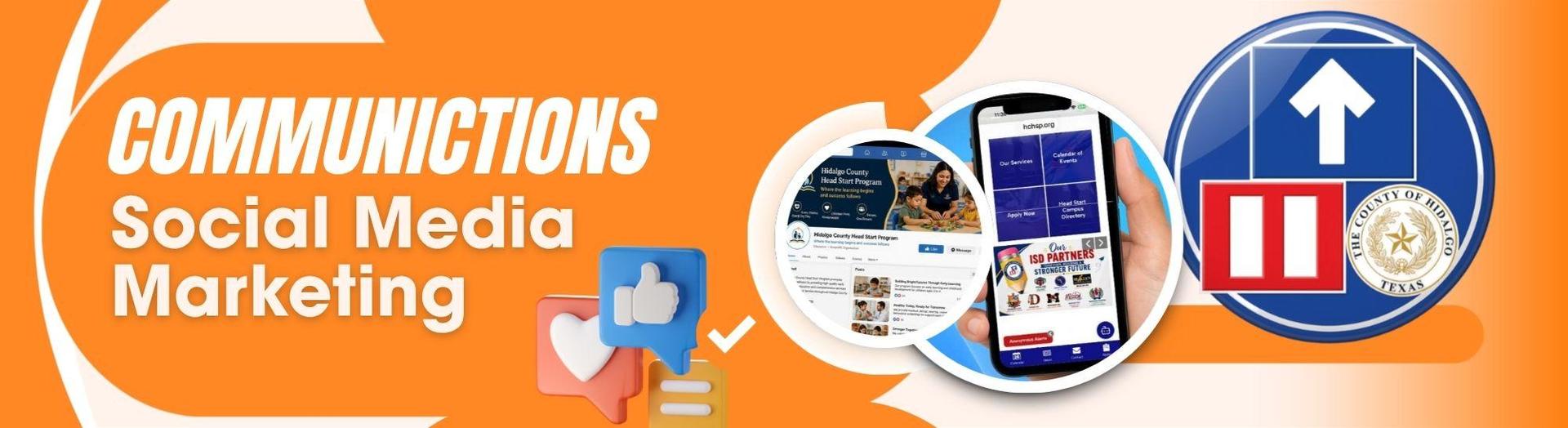 Communications and Media banner for webpage