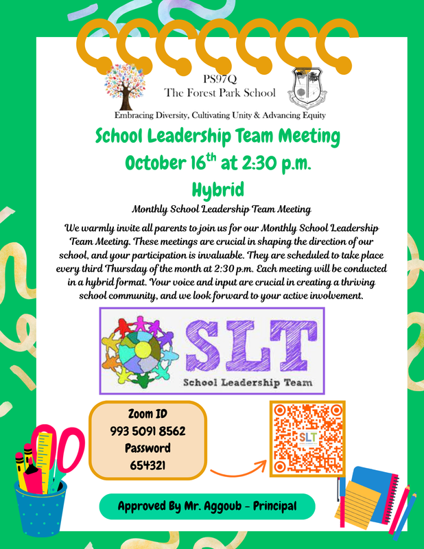 SLT meeting with date and time