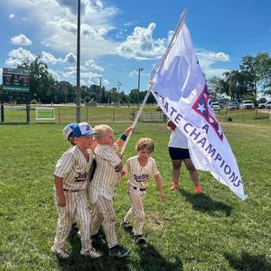 Holding Flag