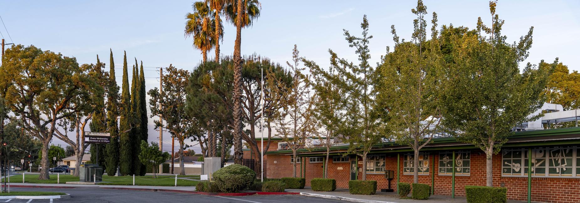 Front of the school