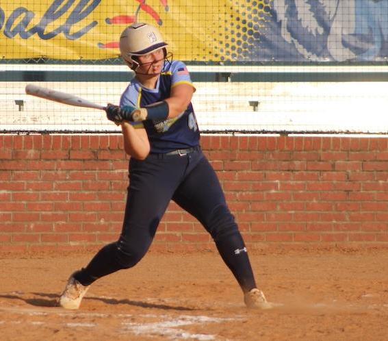 Lady Bruin softball in action.