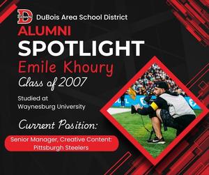 Emile Khoury with his camera on the NFL field.