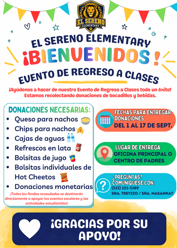 Donaciones a regreso a clases