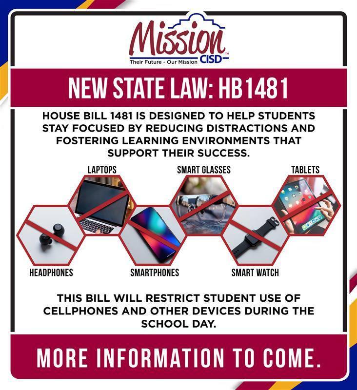 Mission CISD is implementing the requirements of House Bill 1481 Featured Photo