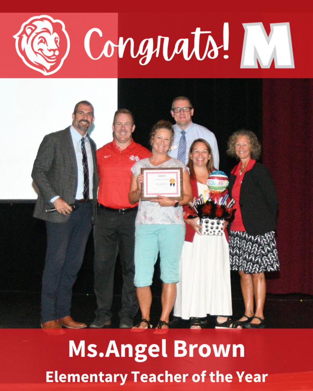 Congrats to our Elementary Teacher of the Year!