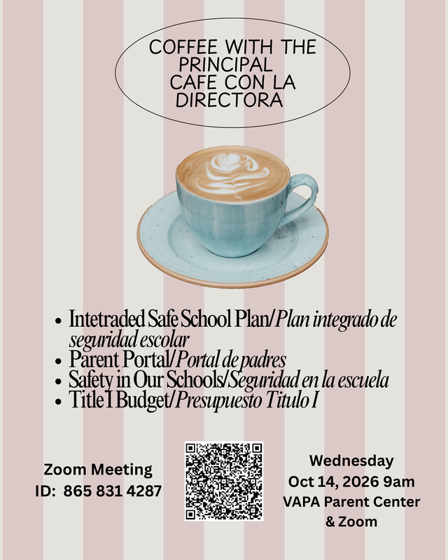 Coffee With Principal 10-14-2026