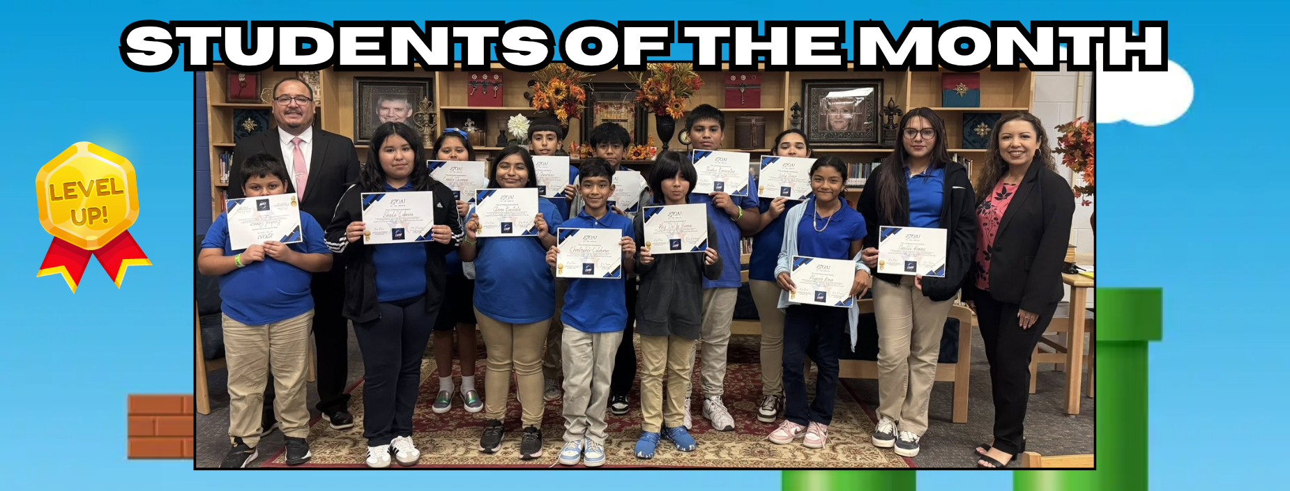 6th grade students of the month