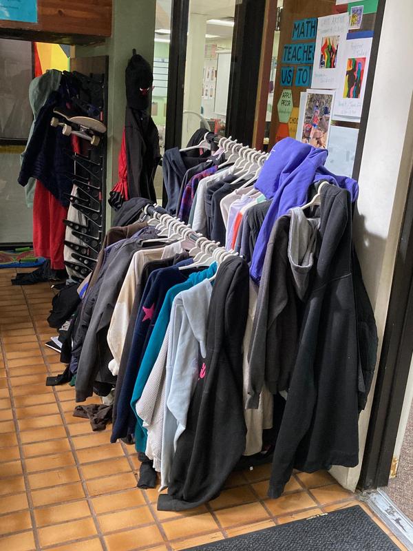 jackets on hangars