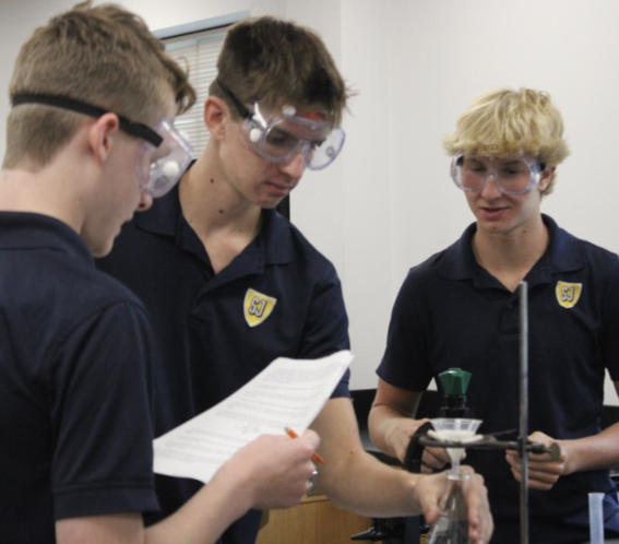 Students in Science class.