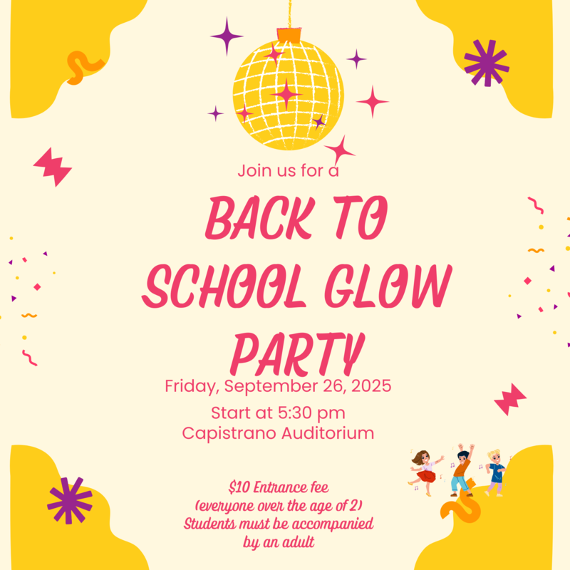 Back to School Dance flyer