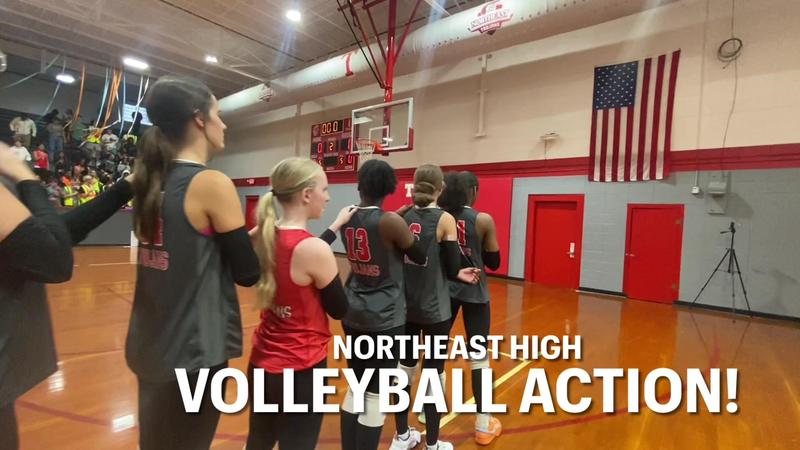 Northeast High School Volleyball National Anthem Photo