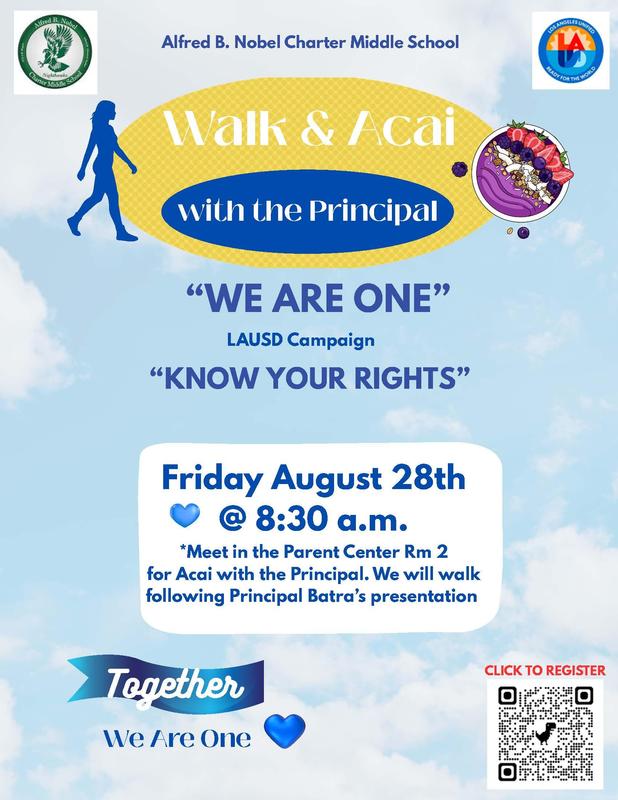 We Are One -Walk & Acai with the Principal Featured Photo