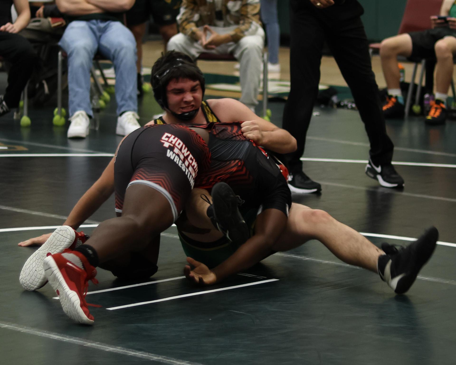boys wrestling at liberty duals