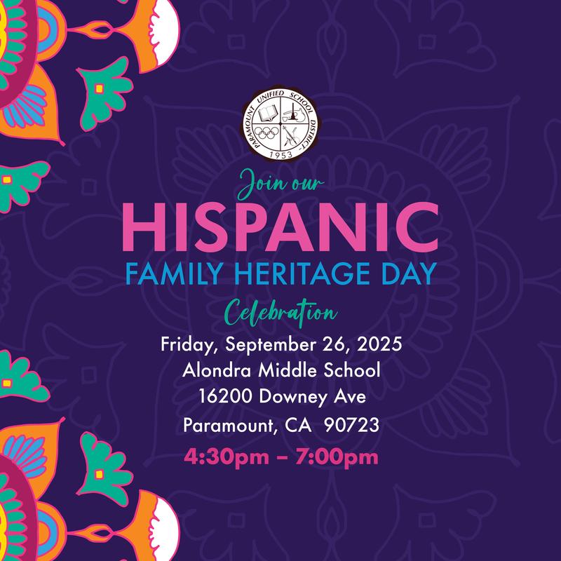 Hispanic Heritage Celebration Returns to Our District!