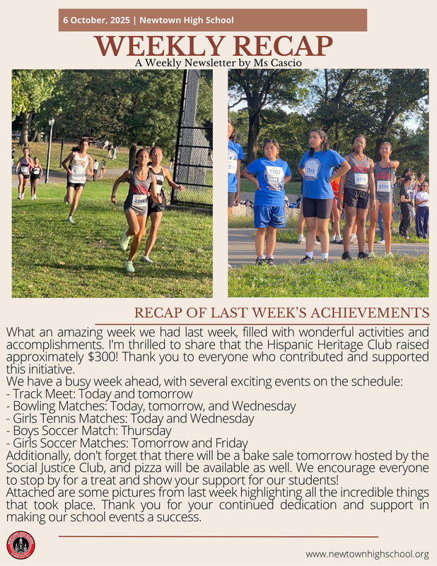 the newsletter flyer with all text and images in the article for oct 6th