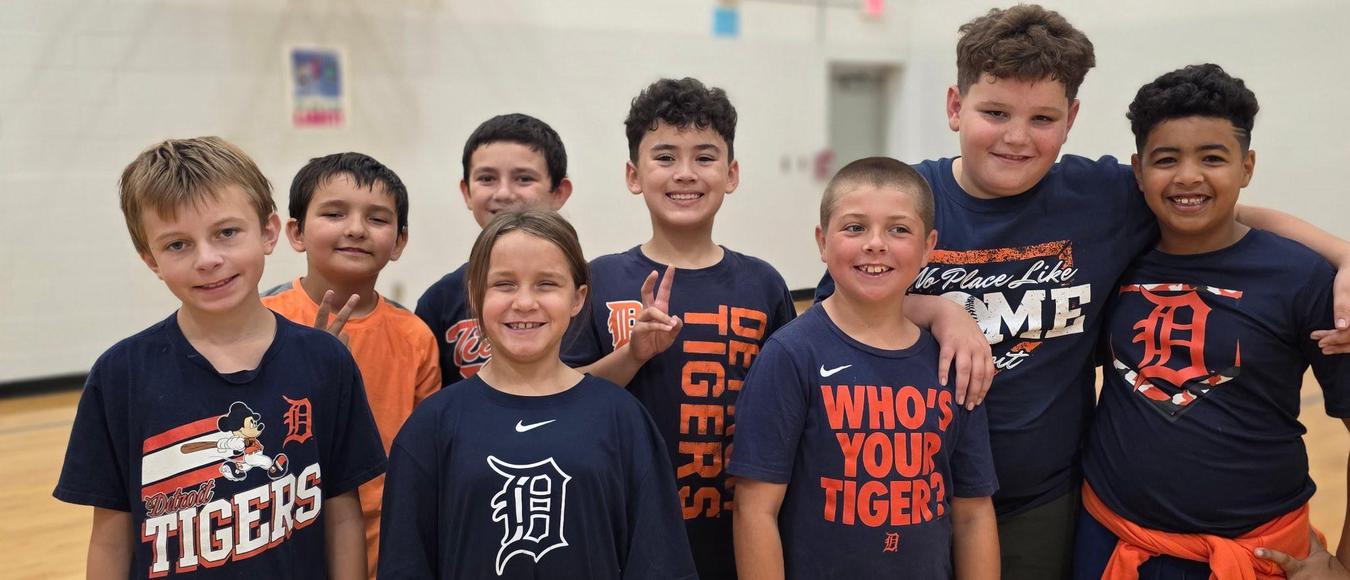 LP students supporting the Detroit Tigers