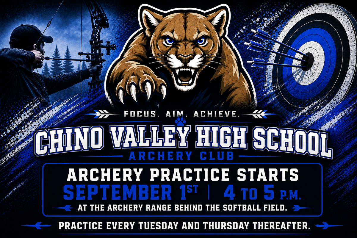 ai created flyer with an archer and a cougar with same information as above