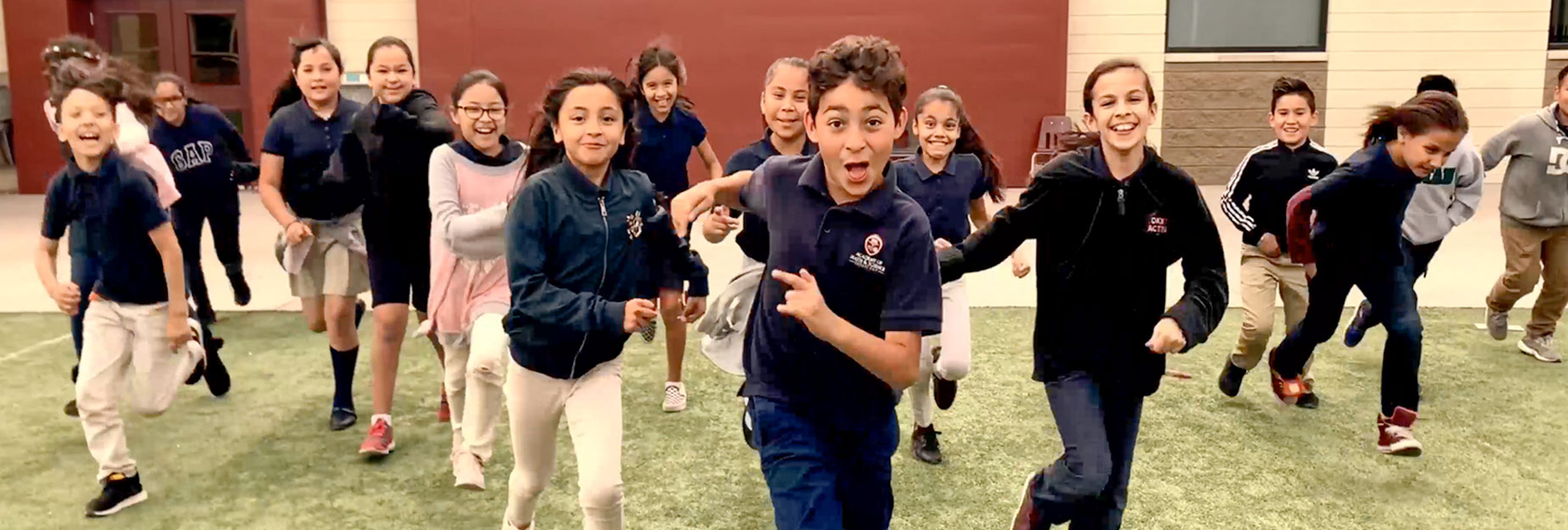 AMS shuffle image kids running