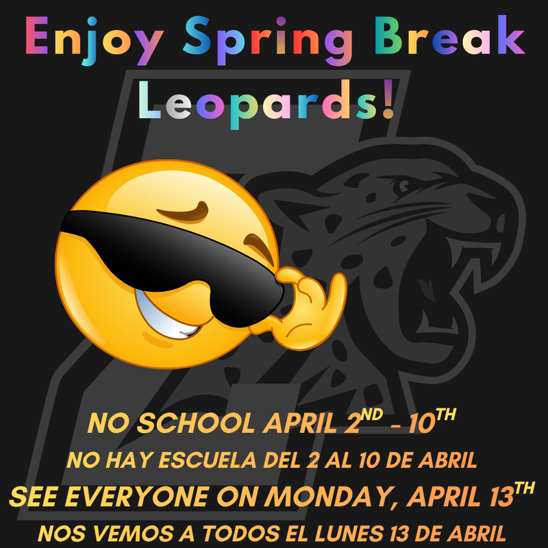 No School Dates - SPRING BREAK Featured Photo