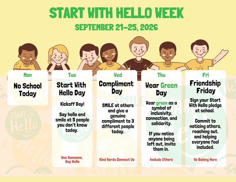 Start with HELLO week! Featured Photo