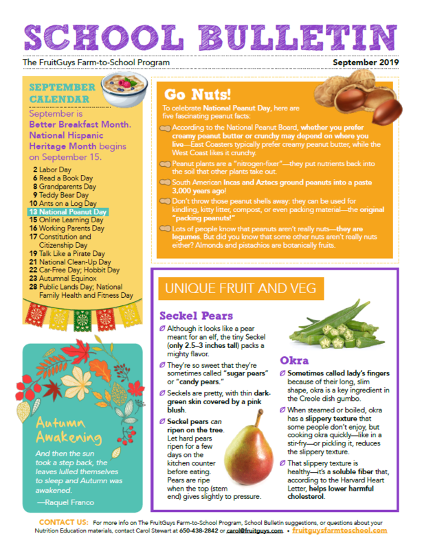 The Fruit Guys - September Bulletin
