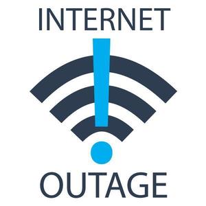 Internet outage graphic