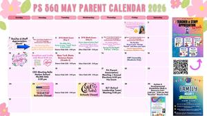 May Parent Calendar Flyer