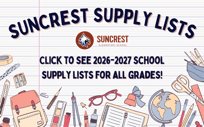 Suncrest 2026-27 Supply List Featured Photo
