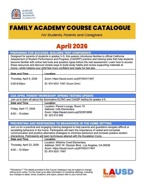 25-26 CDA Course Catalogue