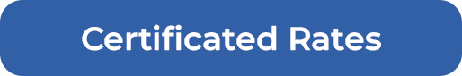 Text graphic stating 'Certificated Rates' on blue background.